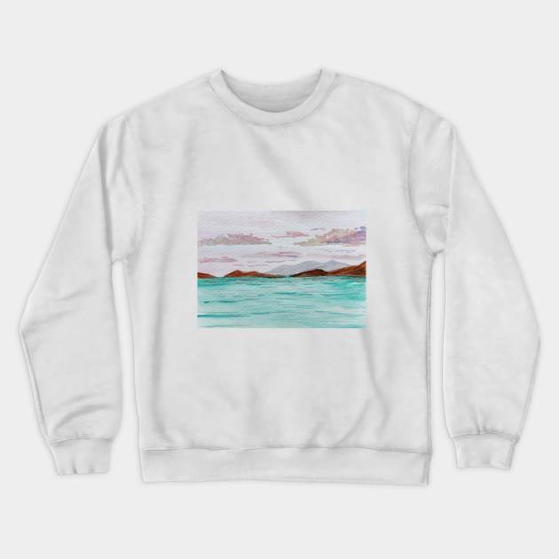 Seascape Crewneck Sweatshirt by Ala Lopatniov